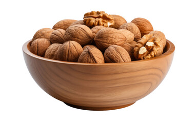 walnuts in a bowl isolated