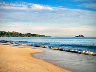 Waimanalo Beach with ocean and mountain view