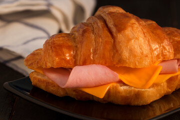 cheese and ham croissant