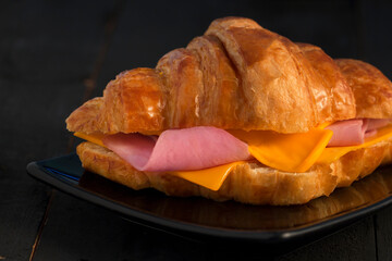 cheese and ham croissant