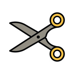 Scissors icon design, illustration design
