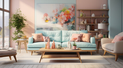 pastel interior home design