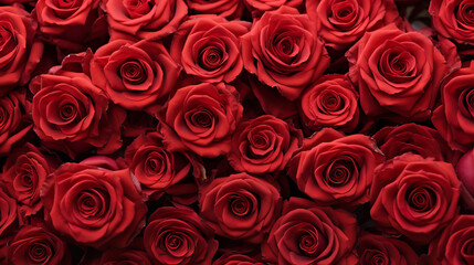 Flowers background banner texture - Closeup red beautiful blooming roses