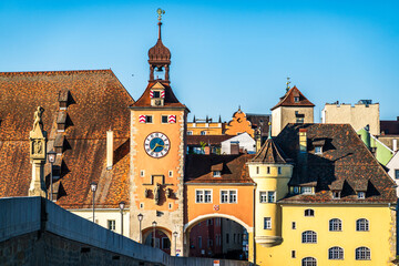 Fototapeta premium old town regensburg - bavaria