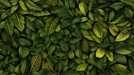  a close up of a bunch of green leaves on a wall with a black phone in the middle of the picture.  generative ai - obrazy, fototapety, plakaty