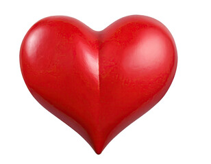 red heart balloon  isolated on a transparent background. PNG cutout or clipping path.