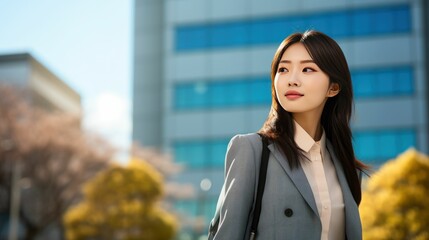 Confident Looking Beautiful Japanese Woman Entrepreneur  