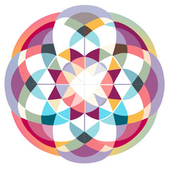 Obraz premium Geometric pattern with pastel colors