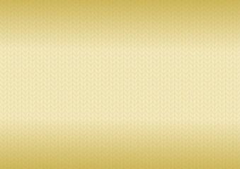 ニット模様の背景イラスト（金色グラデーション）
