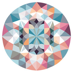 Naklejka na ściany i meble Geometric pattern with pastel colors