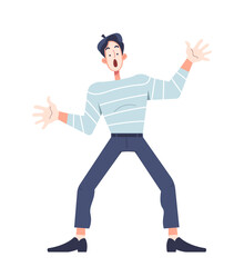 French person vector concept