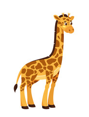 Fototapeta premium Cute giraffe character vector