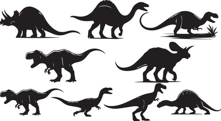 Dinosaur EPS, Dinosaur Silhouette, Dinosaur Vector, Dinosaur Cut File, Dinosaur Vector