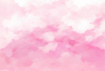 Pink watercolor background painting with abstract fringe and bleed paint drips and drops, painted paper texture design