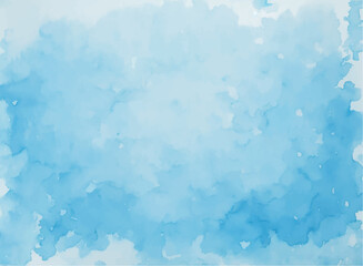 Abstract light blue watercolor for background - obrazy, fototapety, plakaty