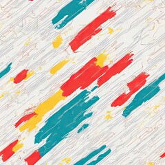 Abstract colored seamless pattern. AI generated.	