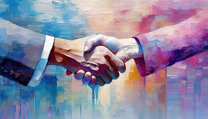 Handshakes colors