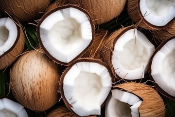 coconut close up background