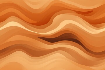 Fototapeta premium Désert abstrait simpliste, dune, fond de sable sans couture pour enfants. Idéal pour le papier peint des chambres d'enfants. IA générative, IA