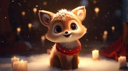 Starry Christmas: An Adorable Tiny Reindeer