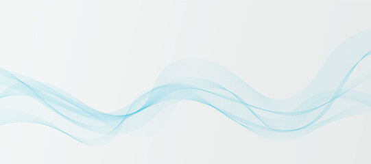 Modern vector background with blue wavy lines.
