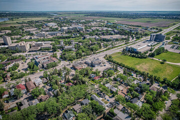 Aerial of the Varsity View Neighborhood in Saskatoon