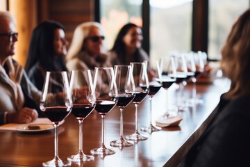 Whistlerian Style Wine Tasting with Crimson Brown Palette