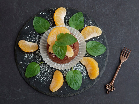 Schokoladenk&uuml;chlein mit Mandarine