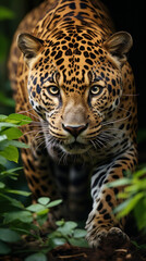 Obraz premium Close-up portrait of leopard