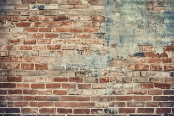 Distressed brick wall background. Generative AI