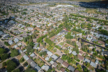 Aerial of the Westview Neighborhood in Saskatoon