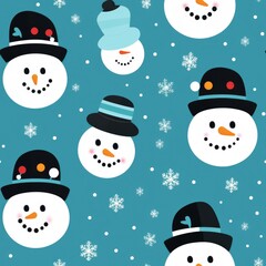 "Snowy Smiles: A Playful Snowman Design for Holiday Cheer" Generativ AI.