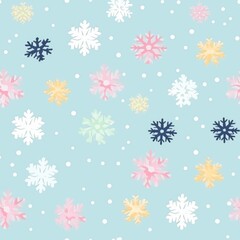 "Chic Winter Vibes: Minimal Style Snowflake Pattern" Generativ AI.