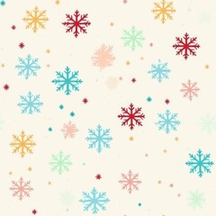 "Snowflakes in Style: A Minimalist Pattern for Winter" Generativ AI.