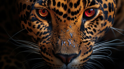 Close-up portrait of leopard