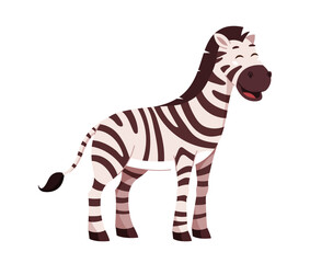 Zebra character vector concept