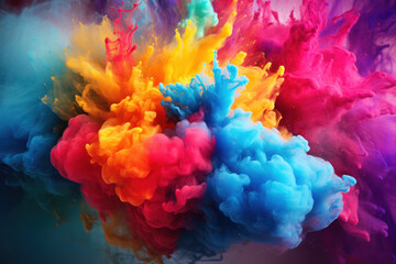 Fototapeta premium Powder Explosion on Bright Background