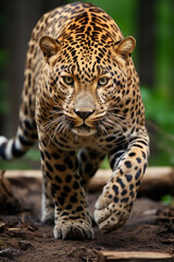 Close-up portrait of leopard