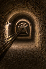 tunnel of a historic mining site
