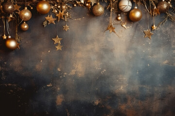 Fototapeta premium Elegant Vintage Backdrop for New Year Wishes