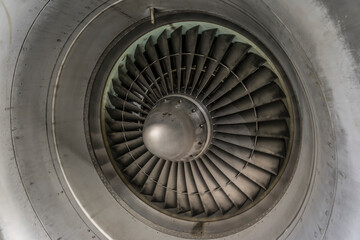 jet engine of airplane