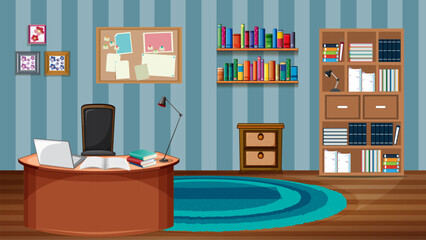 Office room & furniture background