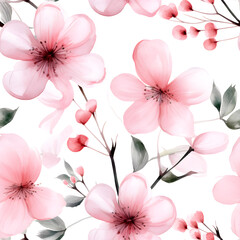 Obraz premium Floral Elegance Watercolor Patterns