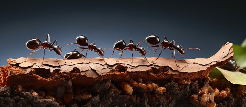 Ants are aiding in the search for nourishment