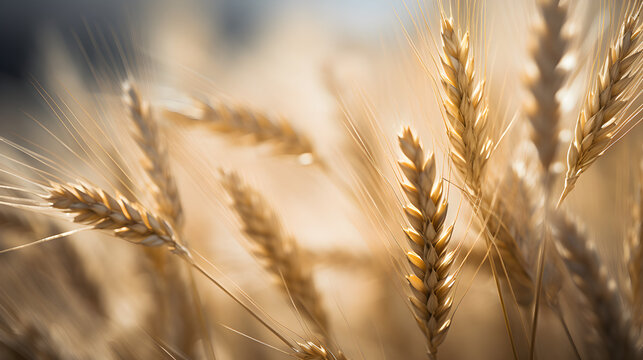Macro Vision of a Wheat Plant in Natural Splendor background image