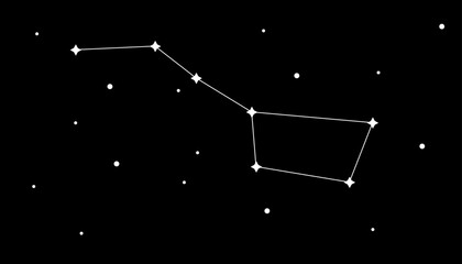 constellation Ursa Major, vector © Lathd