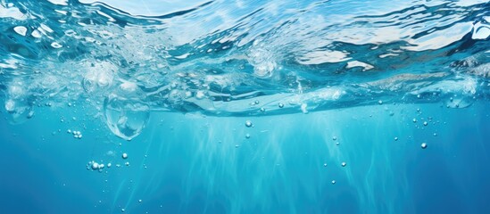 Texture of the water present in the swimming pool