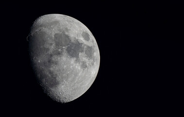 Night and moon photo in Turkey