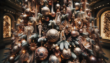 christmas baubles, christmas balls, generative ai