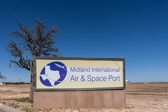Midland, Texas - Oct. 15, 2023: Midland International Air and Space Port is licensed by the FAA to serve commercial spaceflight since 2014